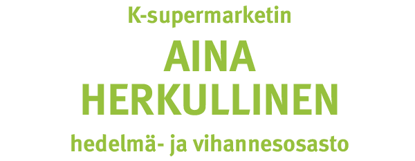 K-supermarketin aina herkullinen hedelmä- ja vihannesosasto