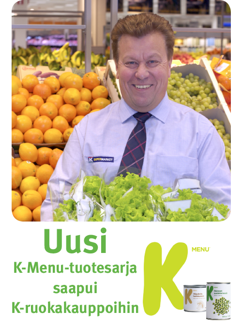 Uusi K-Menu-tuotesarja saapui K-ruokakauppoihin